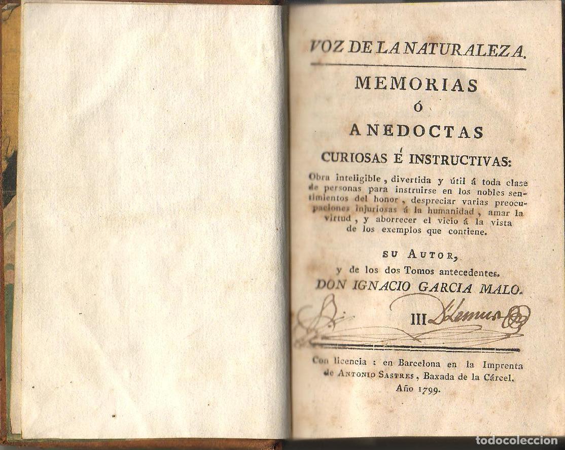 books: GARCIA MALO, Ignacio.- - Voz de la naturaleza.