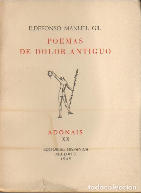 Libros: GIL, Idelfonso Manuel.- - Poemas de dolor antiguo. - Foto 1