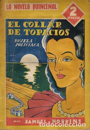 Libros: HOPKINS, Samuel.- - El collar de topacios. Novela policiaca. - Foto 1