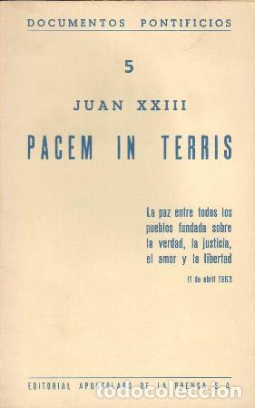 Libros: JUAN XXIII.- - Pacem in terris. - Foto 1