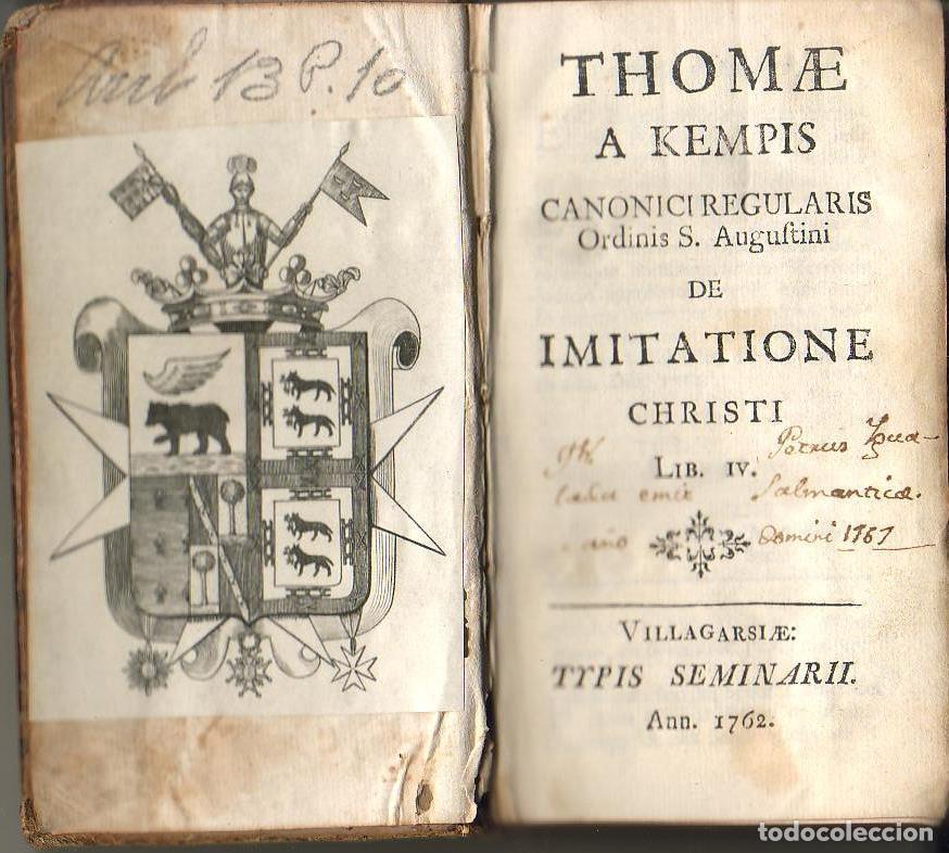 Libros: KEMPIS, Thomae.- - De imitatione Christi. Libri Quatuor. - Foto 1