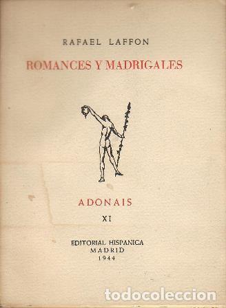 Libros: LAFFON, Rafael.- - Romances y madrigales. - Foto 1