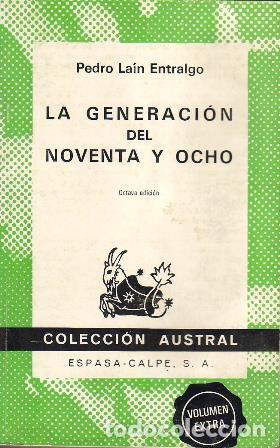Libros: LAIN ENTRALGO, Pedro.- - La generaci&oacute;n del noventa y ocho. - Foto 1