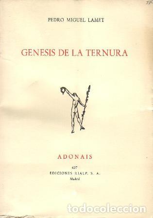 Libros: LAMET, Pedro Miguel.- - G&eacute;nesis de la ternura. - Foto 1