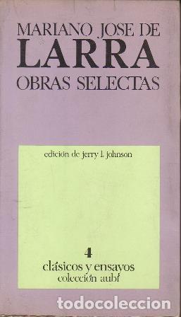 Libros: LARRA, Mariano Jos&eacute; de.- - Obras selectas. - Foto 1