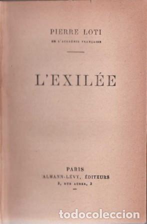 Libros: LOTI, Pierre.- - L&acute;exil&eacute;e. - Foto 1