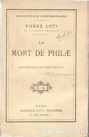 Libros: LOTI, Pierre.- - La mort de Philae. - Foto 1