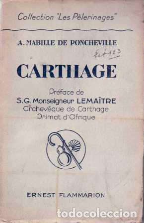 Libros: MABILLE DE PONCHEVILLE, A.- - Carthage. - Foto 1