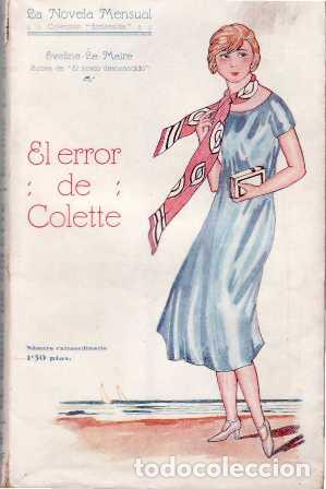 Libros: MAIRE, Eveline Le.- - El error de Colette. Traducci&oacute;n de Enrique de Leguina. - Foto 1