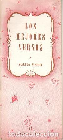 Libros: MARCH, Susana.- - Sus mejores versos. - Foto 1