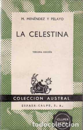 Libros: MENENDEZ PELAYO, M.- - La Celestina. - Foto 1