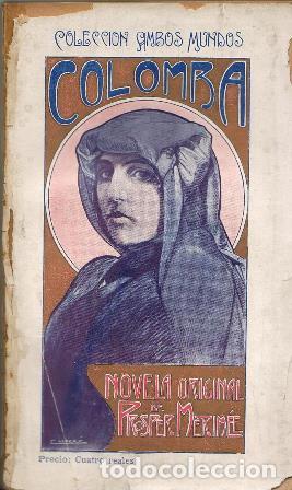 Libros: MERIM&Eacute;E, Prosper.- - Colomba. Novela. Cubierta a color de Calder&eacute;. - Foto 1