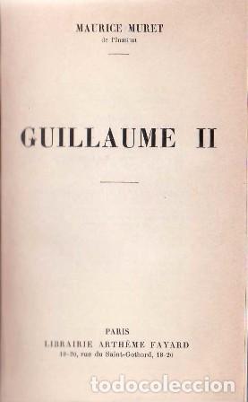 Libros: MURET, Maurice.- - Guillaume II. - Foto 1