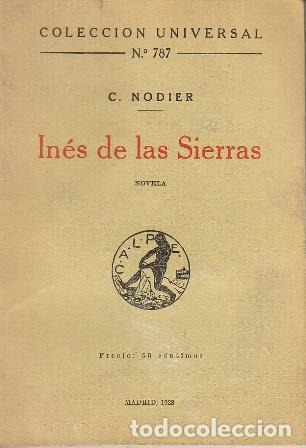 Libros: NODIER, Charles- - In&eacute;s de las Sierras. Novela. - Foto 1