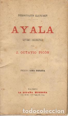 Libros: OCTAVIO PICON, J.- - Ayala. Estudio biogr&aacute;fico. - Foto 1