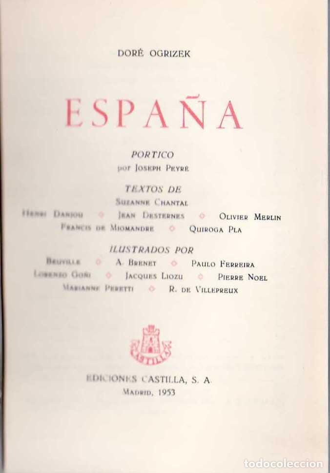Libros: OGRIZEK, Dor&eacute;.- - Espa&ntilde;a. - Foto 1