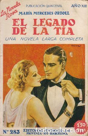 Libri di seconda mano: ORTOLL, Mar&iacute;a Mercedes.- - El legado de la t&iacute;a. Novela.