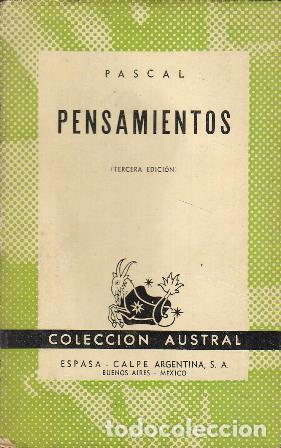 Libros: PASCAL.- - Pensamientos. - Foto 1