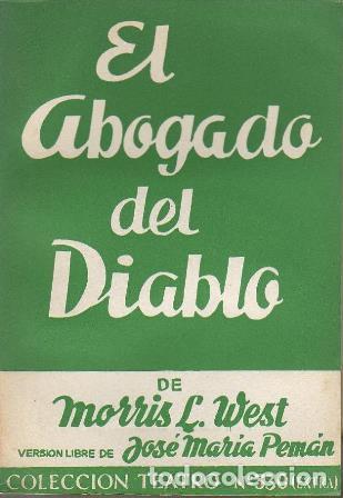 Libros: PEMAN, Jos&eacute; Mar&iacute;a.- - El abogado del diablo. Comedia original de Morris West. Versi&oacute;n libre de... - Foto 1