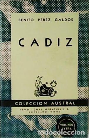 Libros: PEREZ GALDOS, Benito.- - C&aacute;diz. Novela. - Foto 1