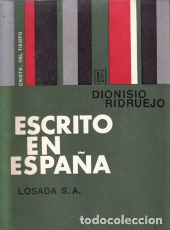 Libros: RIDRUEJO, Dionisio.- - Escrito en Espa&ntilde;a. - Foto 1