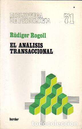 Libros: ROGOLL, R&uuml;diger.- - El an&aacute;lisis transaccional. - Foto 1