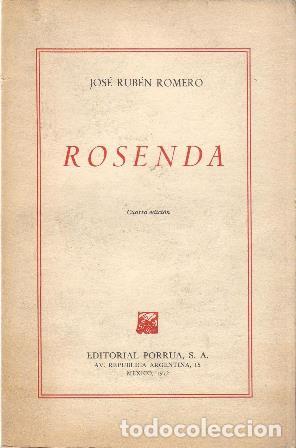 Libros: ROMERO, J. Rub&eacute;n.- - Rosenda. Novela. - Foto 1