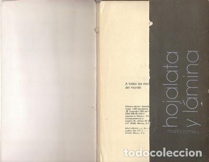 Libros: ROMEU, Mar&iacute;a.- - Hojalata y l&aacute;mina. - Foto 1
