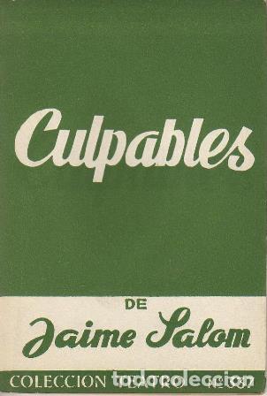 Libros: SALOM, Jaime.- - Culpables. Comedia en dos actos. - Foto 1