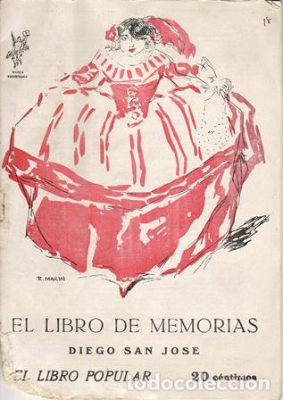 Libros: SAN JOSE, Diego.- - El libro de memorias. - Foto 1