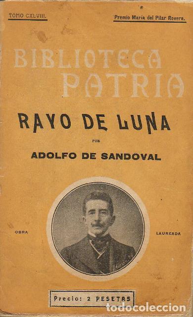 Libros: SANDOVAL, Adolfo de.- - Rayo de luna. Novela. - Foto 1