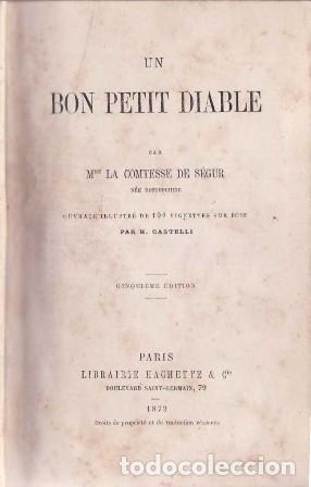 Libros: SEGUR, Comtesse de.- - Un bon petit diable. - Foto 1