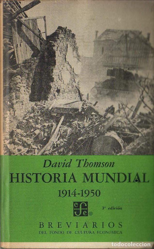 Libros: THOMSON, David.- - Historia mundial 1914-1950. - Foto 1