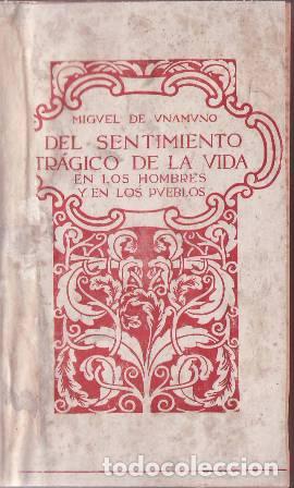 Libros: UNAMUNO, Miguel de.- - Del sentimiento tr&aacute;gico de la vida. - Foto 1