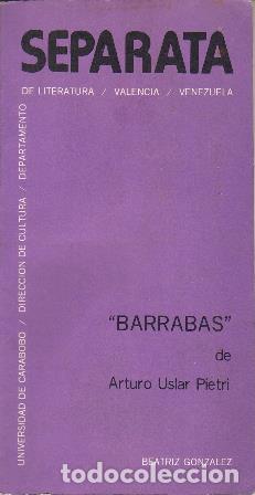 Libros: USLAR PIETRI, Arturo.- - Barrab&aacute;s. - Foto 1