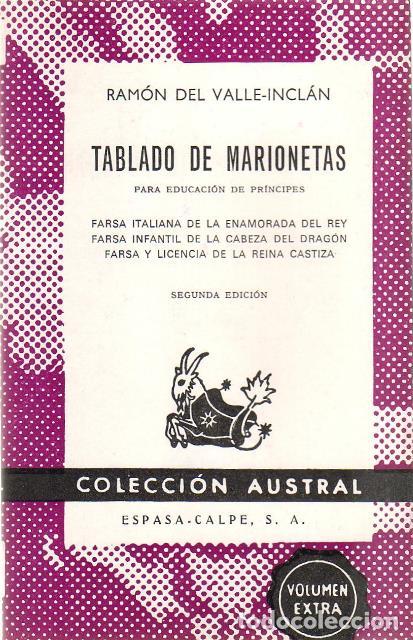 Libros: VALLE INCLAN, Ram&oacute;n del.- - Tablado de marionetas. - Foto 1