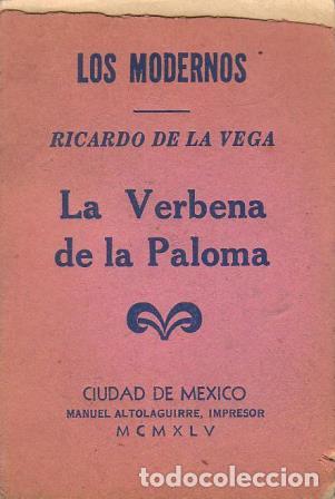 Libros: VEGA, Ricardo de la.- - La verbena de la Paloma. - Foto 1