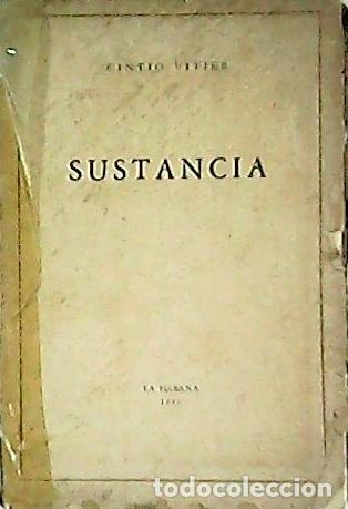 Libros: VITIER, Cintio.- - Sustancia. - Foto 1
