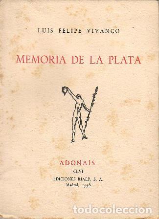 Libros: VIVANCO, Luis Felipe.- - Memoria de la plata. - Foto 1