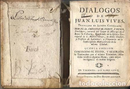 Libros: VIVES, Juan Luis.- - Di&aacute;logos de... - Foto 1