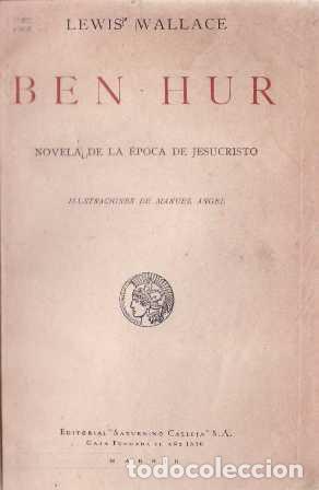 Libros: WALLACE, Lewis.- - Ben-Hur. Novela. - Foto 1