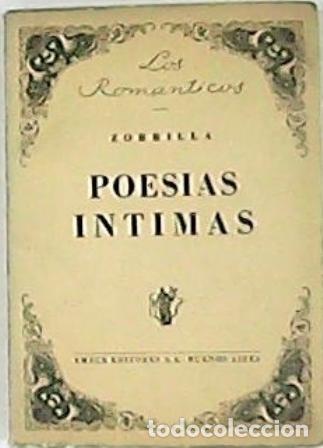 Libros: ZORRILLA.- - Poes&iacute;as &iacute;ntimas.