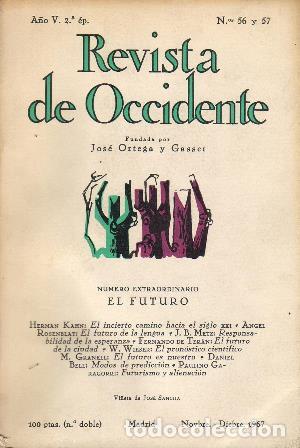 Libros: REVISTA DE OCCIDENTE, n&ordm;LVI-LVII. - Foto 1