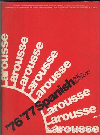 Libros: LAROUSSE 76, 77 SPANISH BOOK CATALOG.- - Foto 1