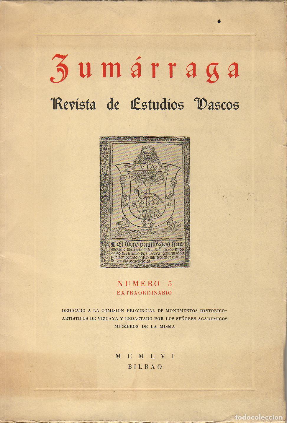 Libros: ZUM&Aacute;RRAGA. Revista de estudios vascos. - Foto 1