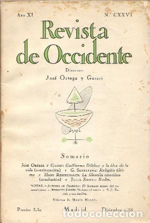 Libros: REVISTA DE OCCIDENTE, n&ordm;CXXVI. A&ntilde;o XI. - Foto 1