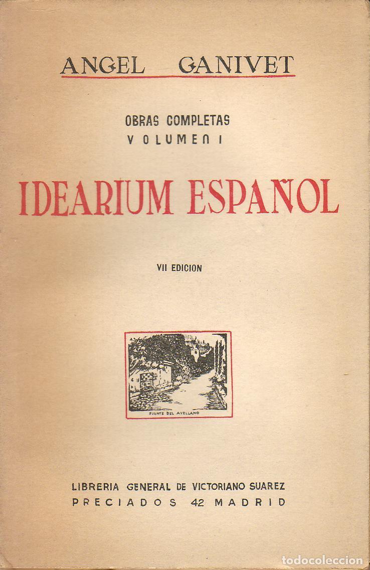 Libros: GANIVET, &Aacute;ngel.- - Idearium espa&ntilde;ol. - Foto 1