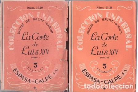 Libros: DUQUE DE SAINT SIMON.- - La corte de Luis XIV. 2 tomos. - Foto 1
