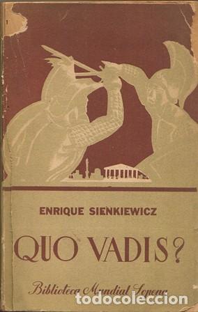 Libros: SIENKIEWICZ, Enrique.- - Quo Vadis?. - Foto 1