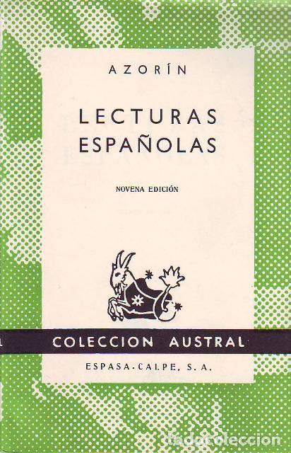 Libros: AZORIN.- - Lecturas espa&ntilde;olas. - Foto 1